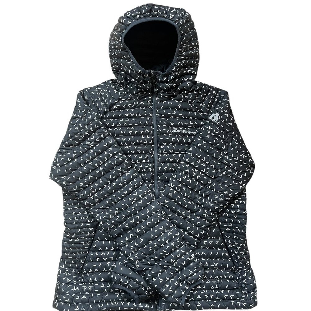 Eddie Bauer Women’s Hooded Down Puffer Coat – Size L